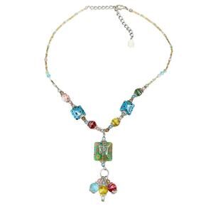 Y2K glass beaded Y necklace trendy cute